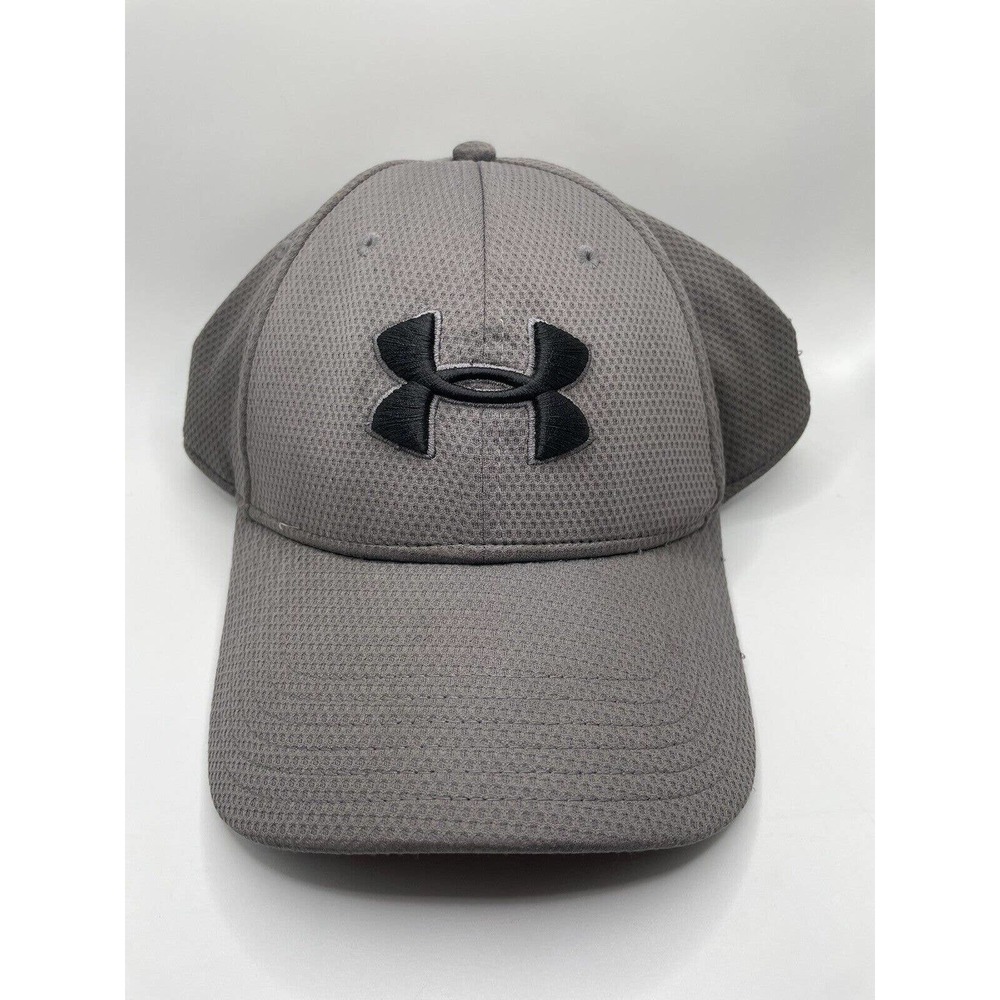 Under Armour Golf Flex Men’s Fitted L-XL Hat Outdoor Baseball Cap Gray Black